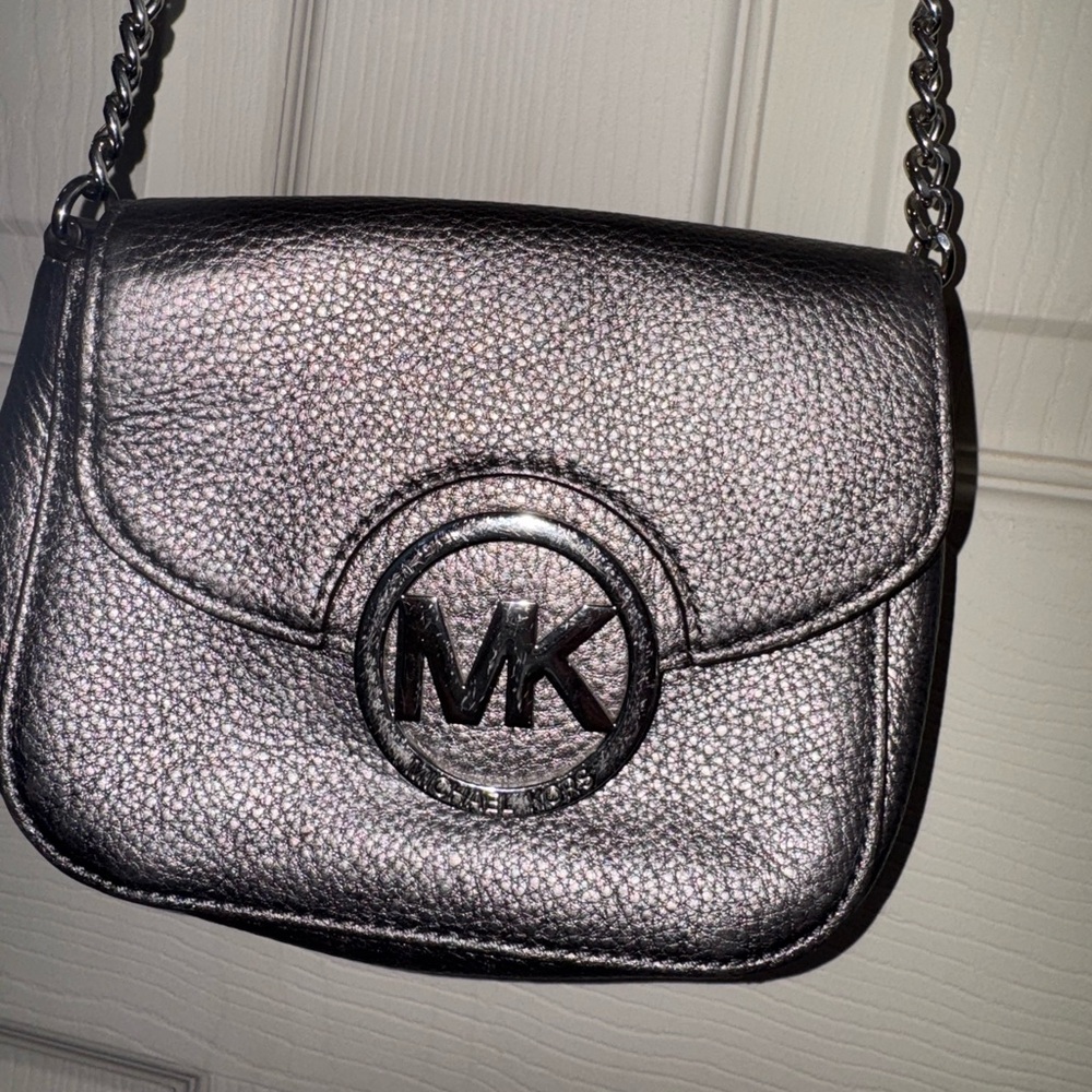 Michael Kors Silver Crossbody Bag